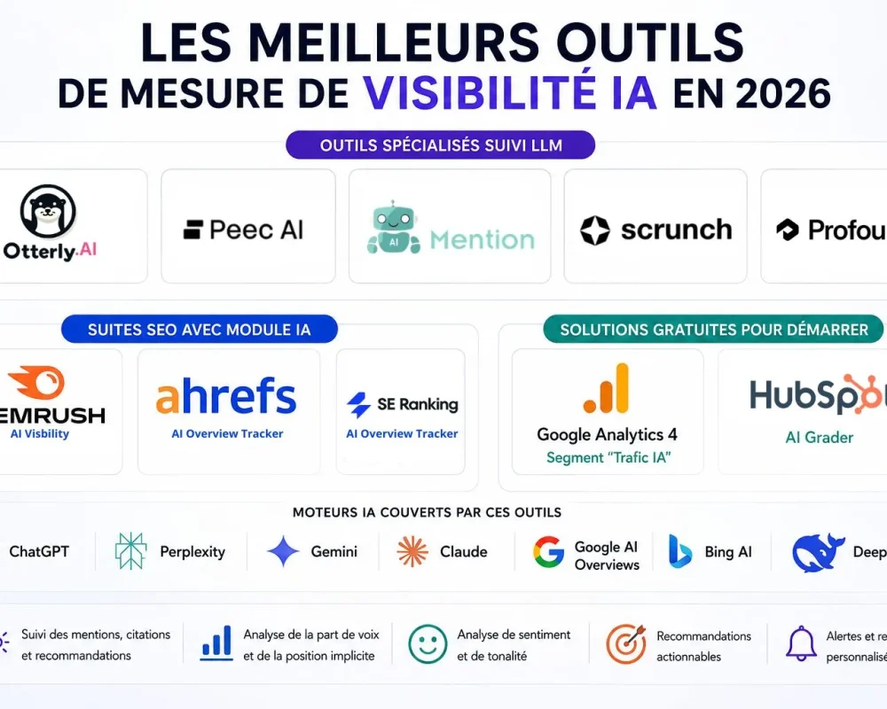 Meilleurs outils de mesure de visibilité IA en 2026